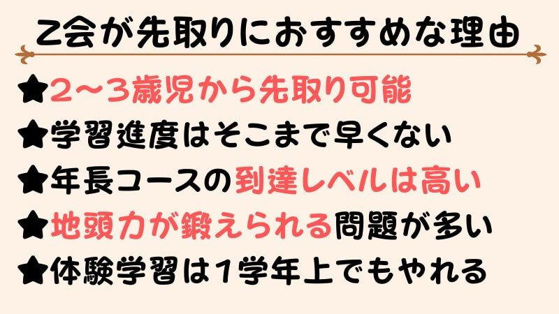 高難度教材で先取りさせるならZ会幼児コース