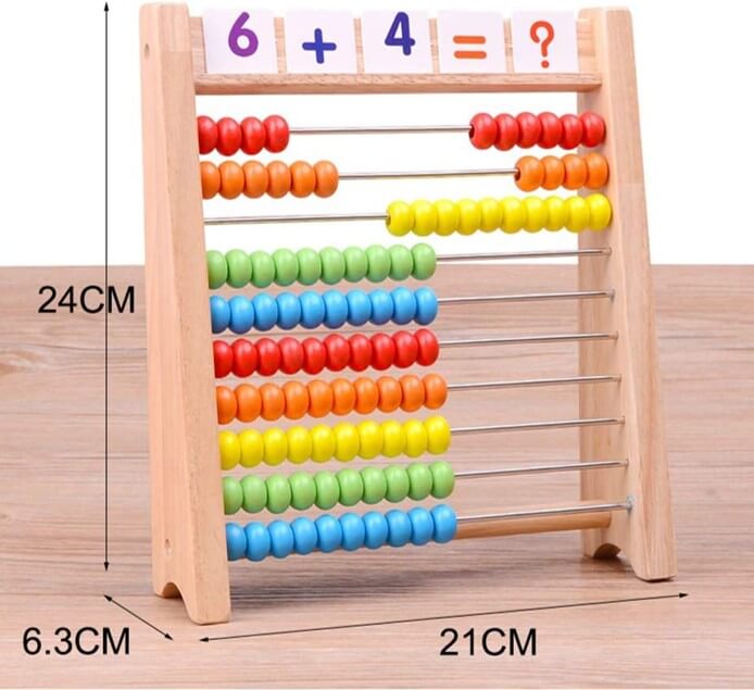 100玉そろばん＋数字カード＋数え棒