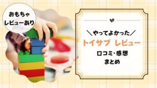 トイサブの口コミ・評判は？2歳児が1年続けた感想・デメリットも紹介