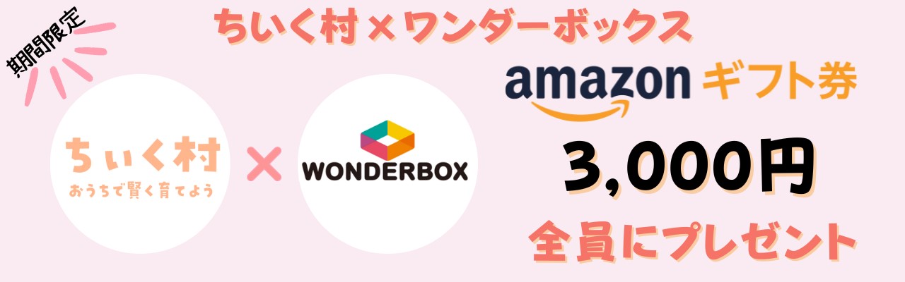 ワンダーボックスでAmazonギフト券が貰えるキャンペーン