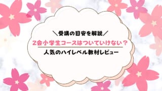 Z会小学生コースはついていけないほど難しい？レベルの目安は？